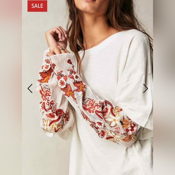 Free People Tops - NWT FREE PEOPLE GARDENER TEE S